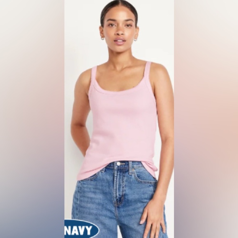 90’s ribbed lace trimmed tank from Old Navy-tall